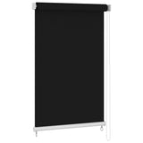 Outdoor Roller Blind 185 cm Black 312958