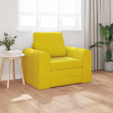 Sofa Bed Yellow 98 x 71 x 83 cm Velvet 4106671