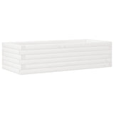Garden Planter White 90x40x23 cm Solid Wood Pine 847224
