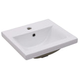 Sink Cabinet with Built-in Basin Black Engineered Wood 3070812