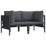Outdoor Furniture 2 Piece Anthracite 80 x 80 x 71 cm Steel 42009987