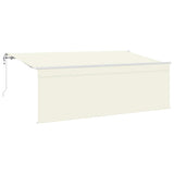 Retractable Awning Cream 400 x 200 cm Polyester and Aluminium 3329785