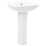 Freestanding Basin with Pedestal Ceramic White 580x510x200mm 143005