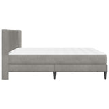 Bed Frame with Mattress Light Grey 180 x 200 cm Velvet 3415247