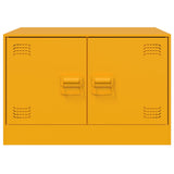 Coffee Table Mustard Yellow 67x50x44 cm Steel 841730