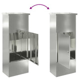 Parcel Drop Box Black 44.5 x 29 x 110.5 cm Galvanised Steel 874931