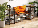 TV Unit for TVs up to 55 Inches, Industrial TV Stand with Storage Shelves, Entertainment Centre for T3398P377871