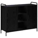 Sideboard Black Oak 98.5 x 33 x 81 cm Engineered Wood 8013848