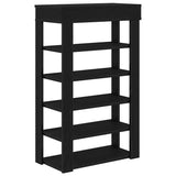 Shoe Rack Black 60x30x98 cm Engineered Wood 859924