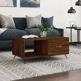 Coffee Table Brown Oak 90x50x40 cm Engineered Wood 829187