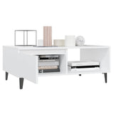 806004 Coffee Table White 90x60x35 cm Engineered Wood