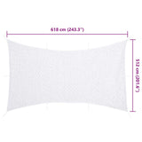 Camouflage Net with Storage Bag 618x512 cm White 4008294
