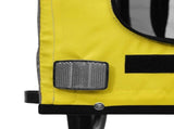 Pet Bike Trailer Yellow and Grey Oxford Fabric and Iron 93868