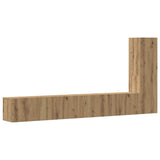 3 Piece TV Cabinet Set Wall-mounted Artisan Oak Engineered Wood 3329198