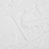 3D Wallpaper Bricks Self-adhesive 20 pcs White 150719