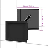 Shower Niche Matt Black 41x51x10 cm 151394