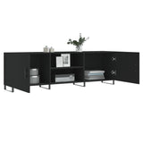 TV Cabinet Black 150x30x50 cm Engineered Wood 829117