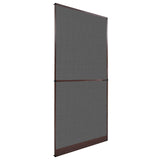 Hinged Insect Screen Manual Brown and Black 100 x 215 cm 42047048