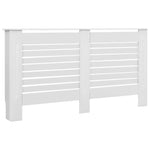 ZNTS Radiator Cover White 152x19x81.5 cm MDF 284321