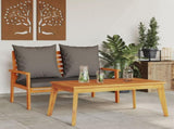 Garden Set with Cushion Solid Wood Acacia 366382