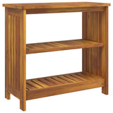Garden Cabinet Natural 75 x 35 x 70cm Solid Acacia Wood 42001362