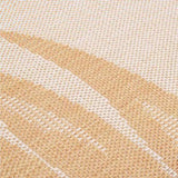 Outdoor Flatweave Rug 140x200 cm Leaf Pattern 340859