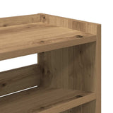 Shoe Rack Artisan Oak 80x25x62 cm Engineered Wood 859922