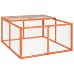 ZNTS Rabbit Hutch 124x120x60 cm Solid Firwood 170876