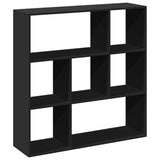 Room Divider Bookcase Black 102x29x103.5 cm Engineered Wood 858049