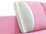 2-Seater Sofa Pink 188 x 81 x 89 cm Fabric 42048610