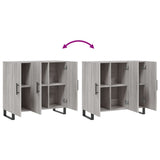 Sideboard Grey Sonoma 90x34x80 cm Engineered Wood 828138