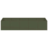 ZNTS Planter Olive Green 200x80x40 cm Steel 860755