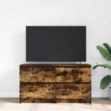 TV Cabinet Smoked Oak 100x35x54 cm Engineered Wood 861800
