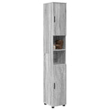 Bathroom Cabinet with Storage Grey Sonoma 30 x 35 x 192 cm 883340