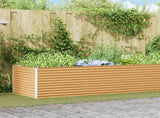 Garden Raised Bed 485 x 100 x 68 cm Galvanised Steel 42017370