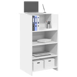 Reception Desk White 55x50x103.5 cm Engineered Wood 859015