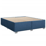 Box Spring Bed with Mattress Blue 180x200 cm Fabric 3285980