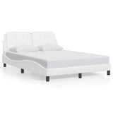 Bed Frame without Mattress "Zadar" White 120x200 cm Faux Leather 3208171