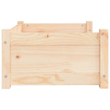 Dog Bed 65.5x50.5x28 cm Solid Pine Wood 821447