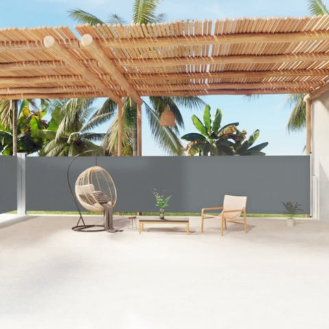 Retractable Side Awning Anthracite 160x1200 cm 318068