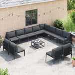 Garden Sofa Set Anthracite Steel 3379031