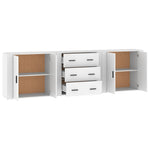 Sideboards 3 pcs White Engineered Wood 3185399