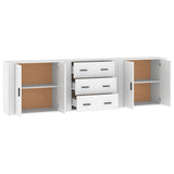 Sideboards 3 pcs White Engineered Wood 3185399
