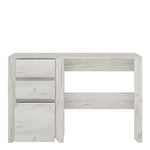 Angel 3 Drawer Desk in White Craft Oak 4218062