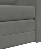 Folding Sofa Bed Dark Grey 122 x 70 x 60 cm Velvet 42030480