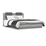 Bed Frame without Mattress Grey Sonoma 120x200 cm 3209931