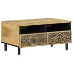 ZNTS Coffee Table 80x54x40 cm Solid Wood Mango 358225