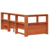 Bookcase Bed with Headboard with Storage Solid Pine Wood 3423801