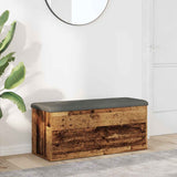 Storage Bench Old Wood 102x42x45 cm Engineered Wood 857619