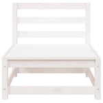 Garden Middle Sofas 2 pcs White Solid Wood Pine 805681